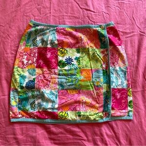 Vintage White Tag Lilly Pulitzer Reversible Wrap Skirt, size 6